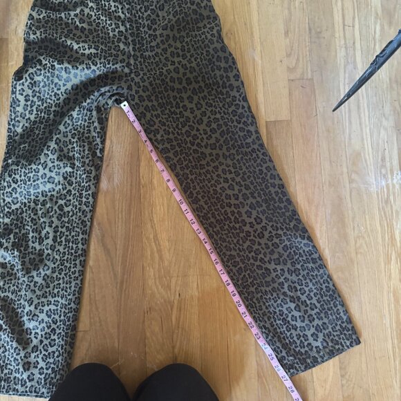 Fendi Vintage Genuine Zucca Leopard Cheetah Animal Print Pants Rare - Picture 9 of 9